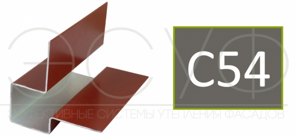 Внешний асимметричный угловой профиль Cedral C54