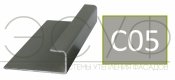 Соединительный профиль алюминиевый 3 м 45/15/8 C01 Cedral C05 Серый минерал